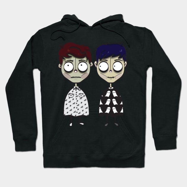 Spooky Dan and Phil Hoodie by addelinreplogle